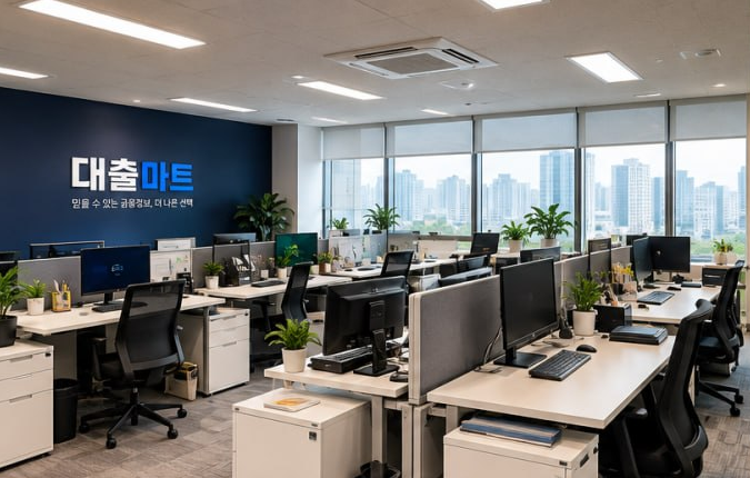 대출마트 사무실